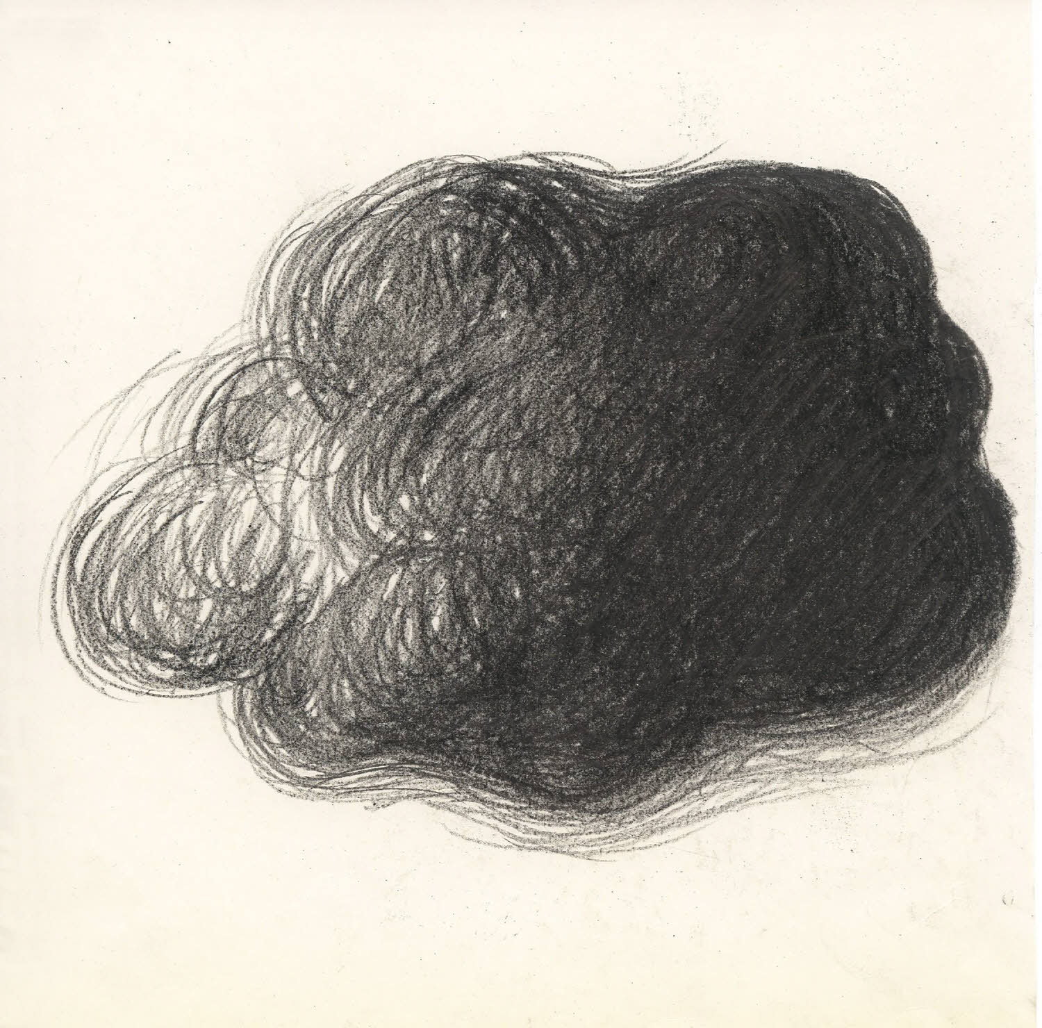 Blur, 2005, graphite on texture paper, 7.5x7.5 inches