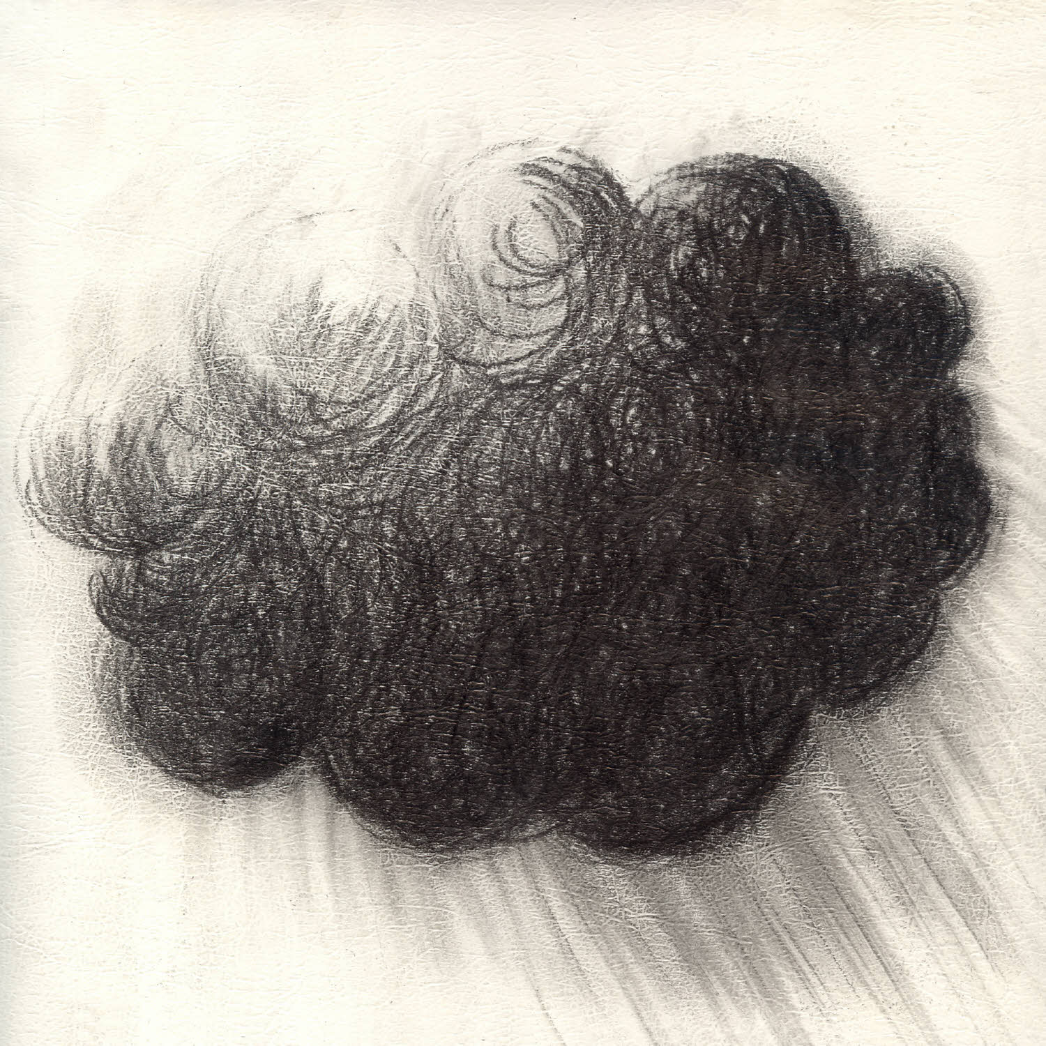 Darken, 2005, graphite on texture paper, 8.4x8.4 inches