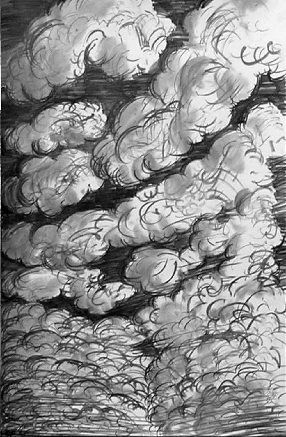 Virginia Beach, 2005, graphite on synthetic paper, 26x17 inches